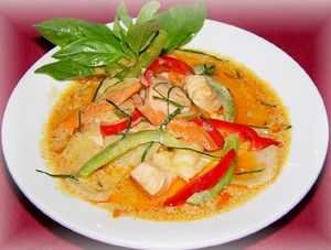 Thai curry seafood