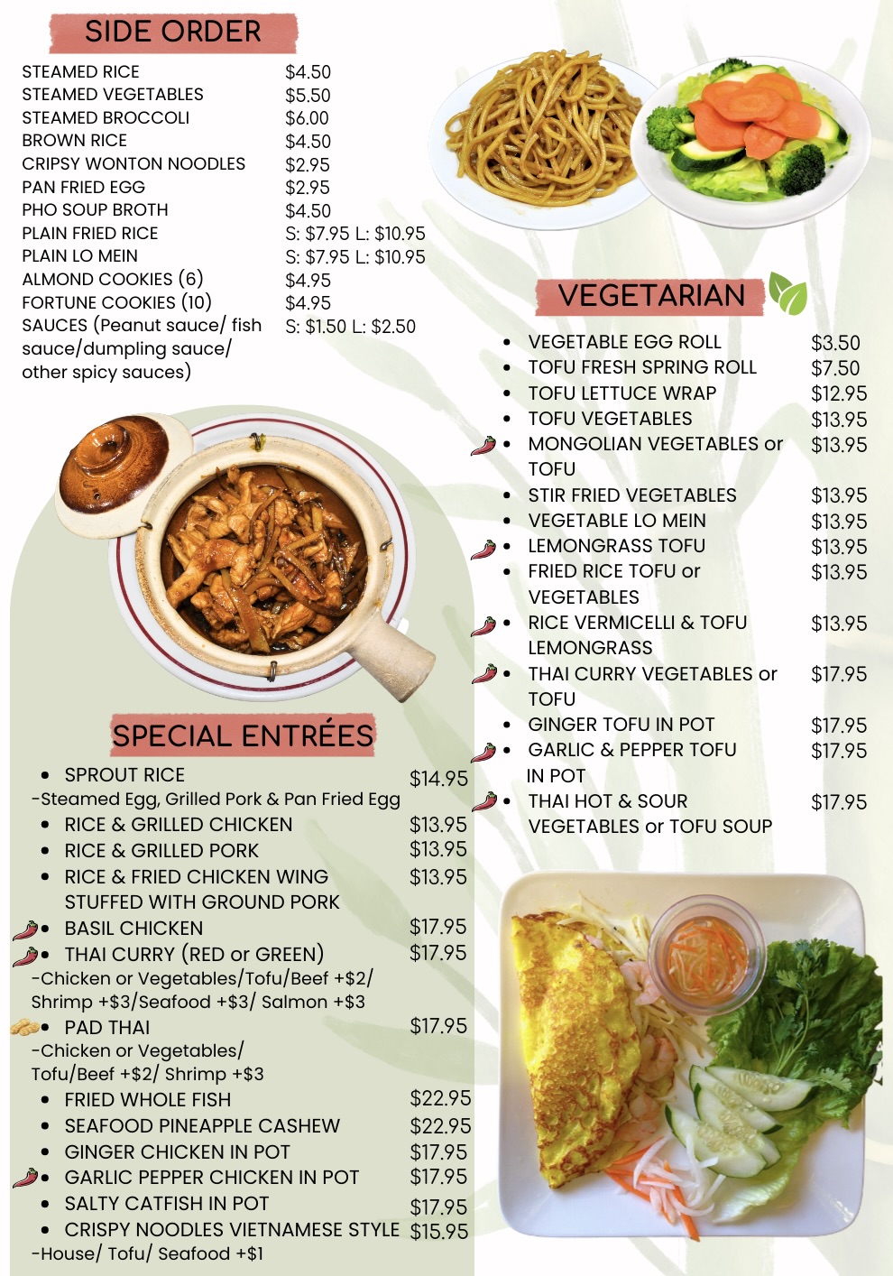 Dao's Tai Pan's Menu page 2 (bottom half)